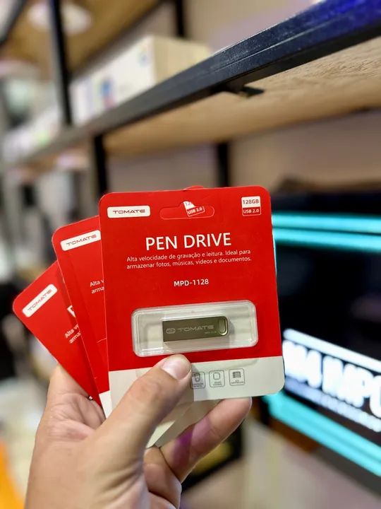 PEN DRIVE TOMATE - 128GB /DISPONÍVEL A PRONTA ENTREGA. - Foto 2