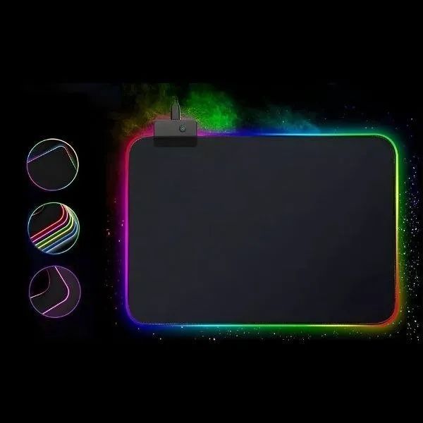 Mouse Pad Gamer RGB com 7 Modos de Iluminação e Garantia - Foto 2