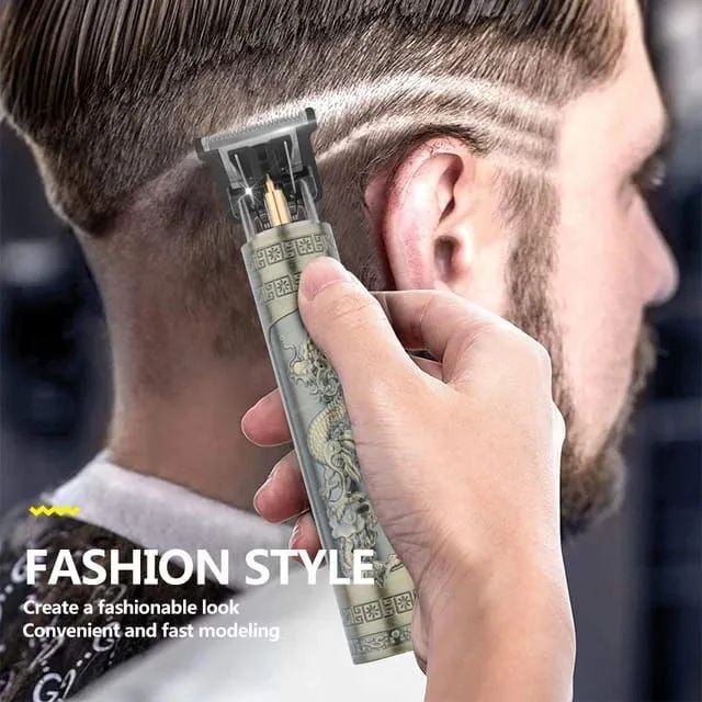 Aparador de pêlos elétrico T9 Hair Clipper, reparo em barba, corte de cabelo