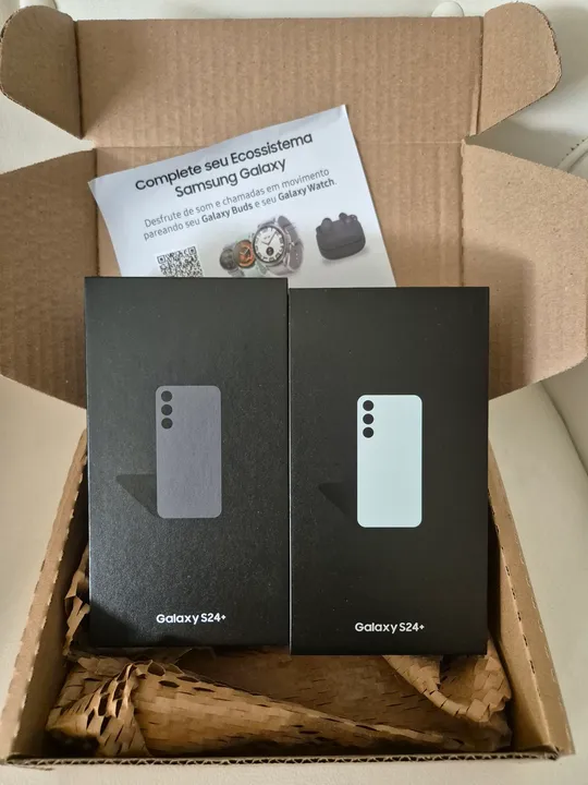 S24+ PLUS 512gb LACRADO PRONTA ENTREGA Garantia 1 ano Samsung Barra/RJ (Avalio TROCAS)