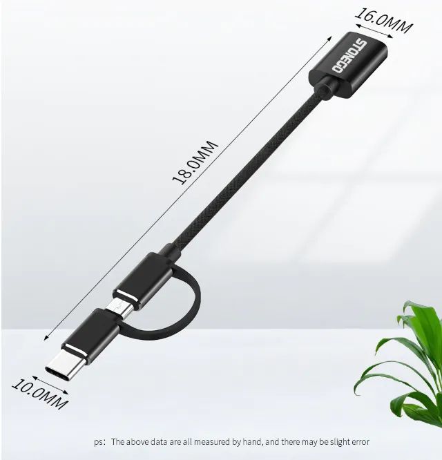 Cabo OTG 2 em 1 USB 3.0 Stonego - Foto 2