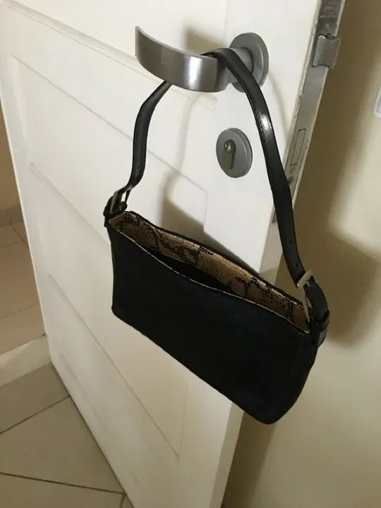 Bolsa de Couro preta CANTÃO  - Foto 3