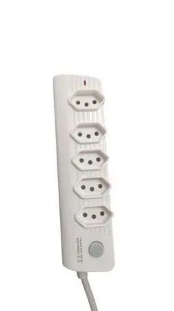 Extensão filtro 5 tomadas com interruptor 2 metros - Foto 4