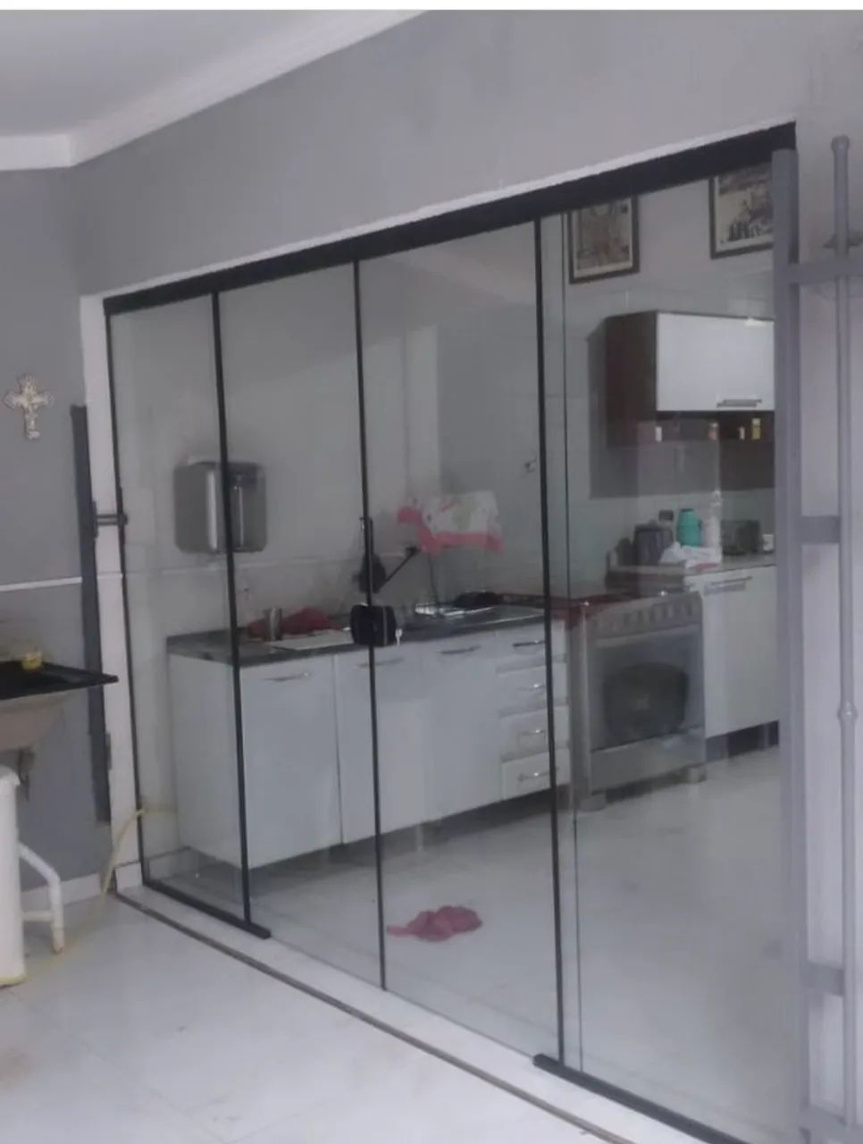 Porta de Vidro Temperado Sob Medida - Elegância e Segurança para Seu Ambiente<br> - Foto 4