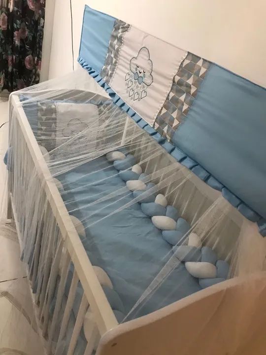 Berço de Bebê com Kit berço 