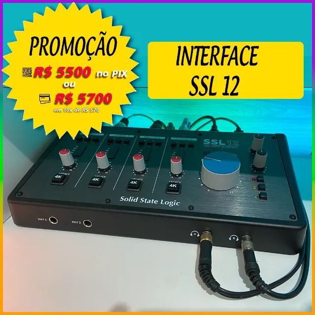 Interface de áudio SSL 12