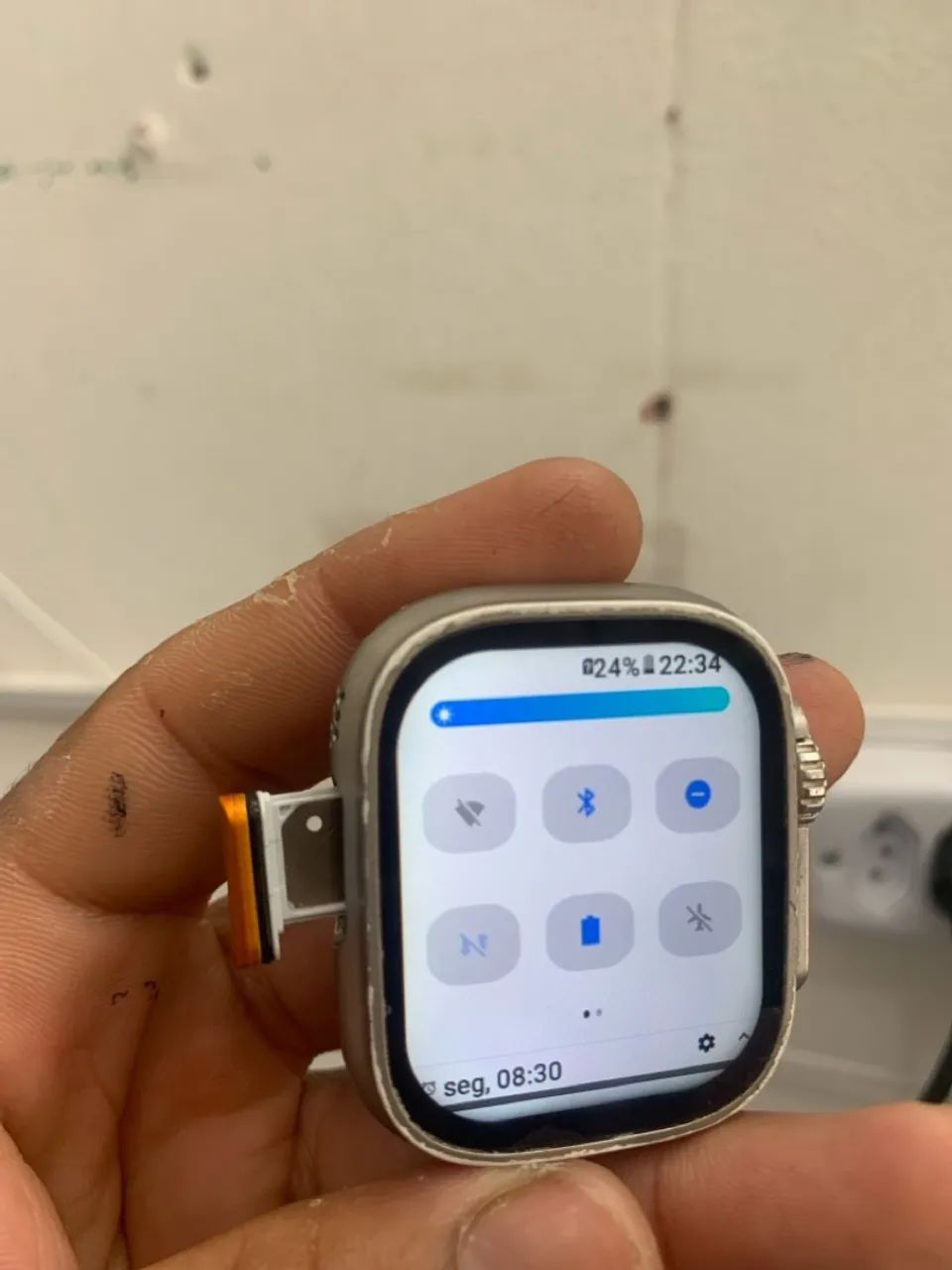 Relógio SmartWatch c/ Chip e android bateria durando