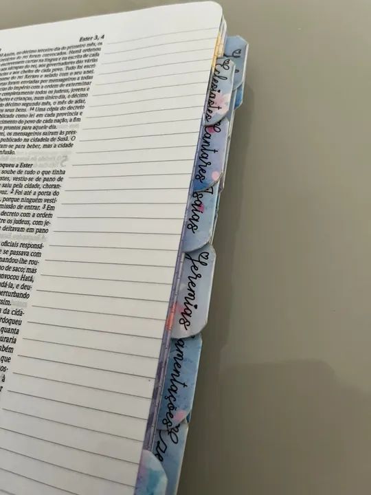 Bíblia Capa Dura NVI com abas personalizadas  - Foto 4