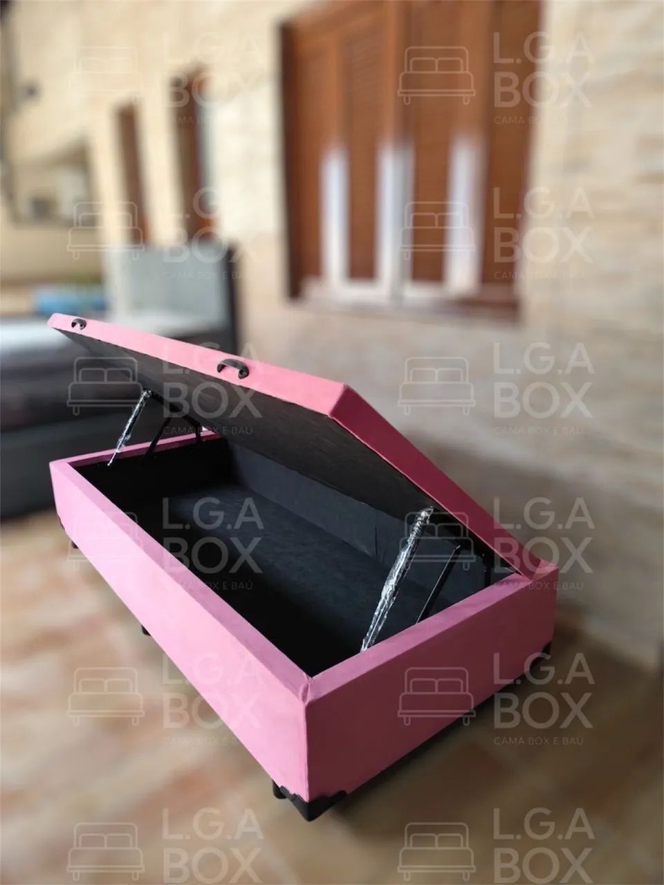 Box Baú solteiro Rosa  - Foto 2