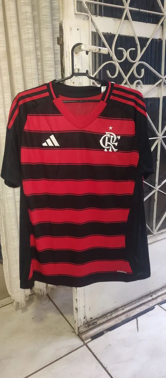 CAMISA DO FLAMENGO LISTRADA ADIDAS