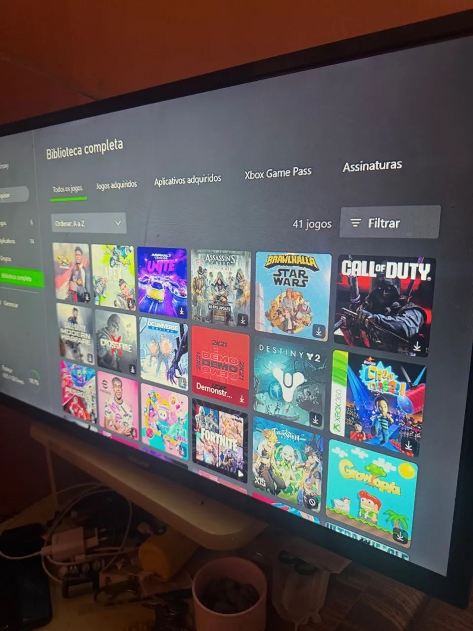 Xbox one S 1TB + 35 jogos - 6 meses de garantia  - Foto 4