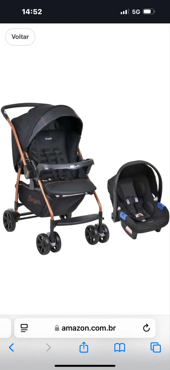 Carrinho de bebê e bebê conforto usado 5 vezes  - Foto 5