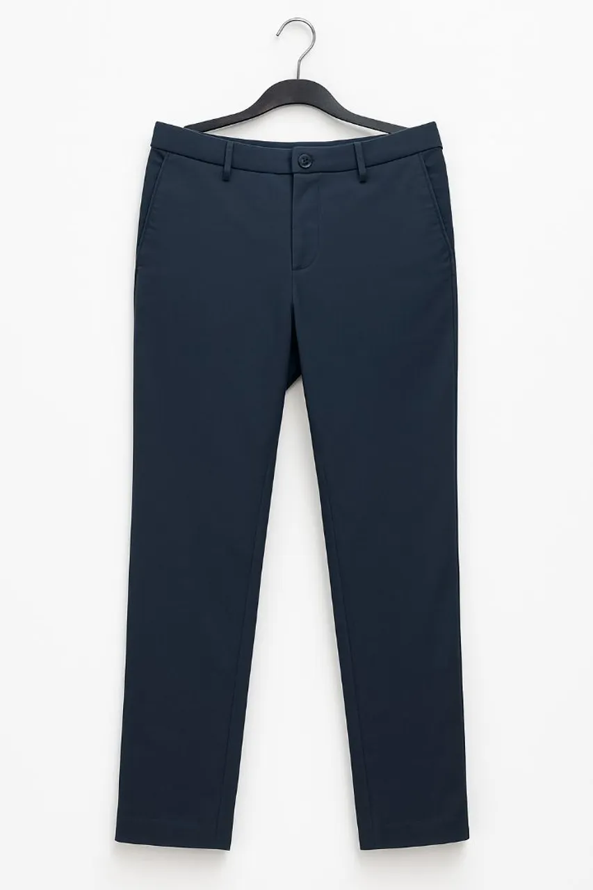 Calça Social Slim Fit Azul Marinho