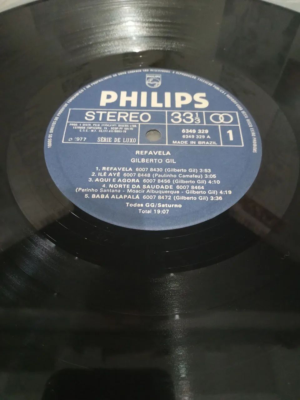 LP GILBERTO GIL Refavela 1977  - Foto 5