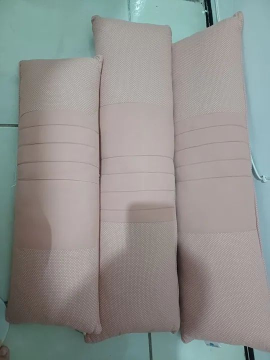 Kit berço para cercadinho - feminino - 3 peças