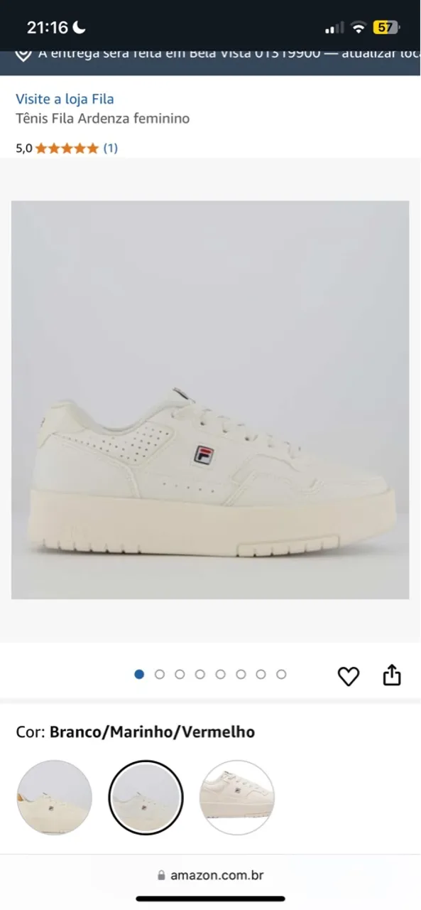 Tênis Fila novo - Tamanho 38 mas veste 39/40