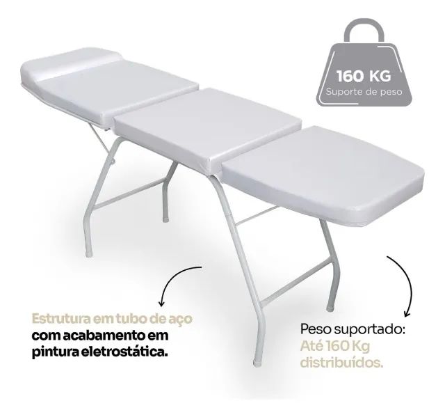 Maca 3 Posições Branca para Estética  - Foto 6