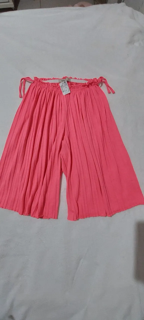 Calça Pantacourt Rosa