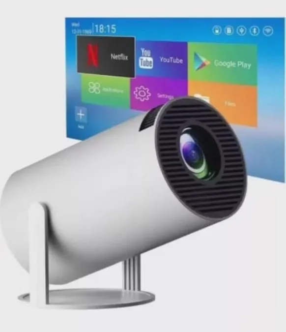 Projetor Portátil com Android - Wi-Fi e Bluetooth