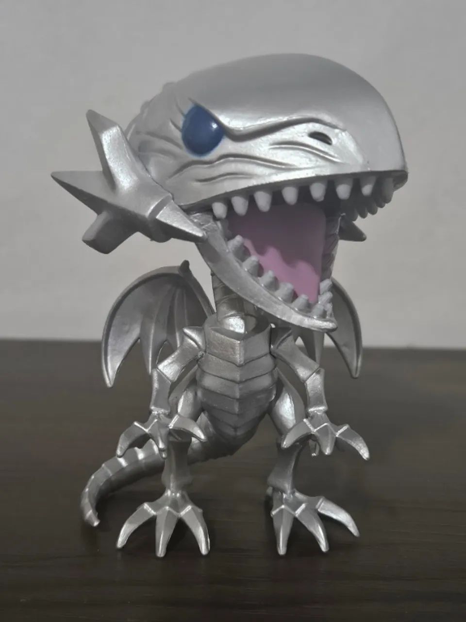 Funko Pop Blue- Eyes White Dragon 389 Metálico (Silver) / Prata - Foto 4