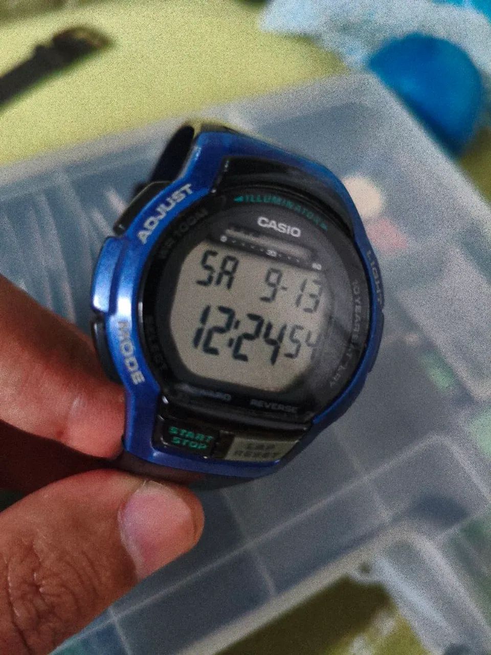 Relógio Casio Illuminator azul multi alarme