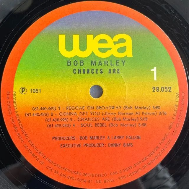 LP Bob Marley - Chances Are (1981) - Vinil 1a prensagem  - Foto 3