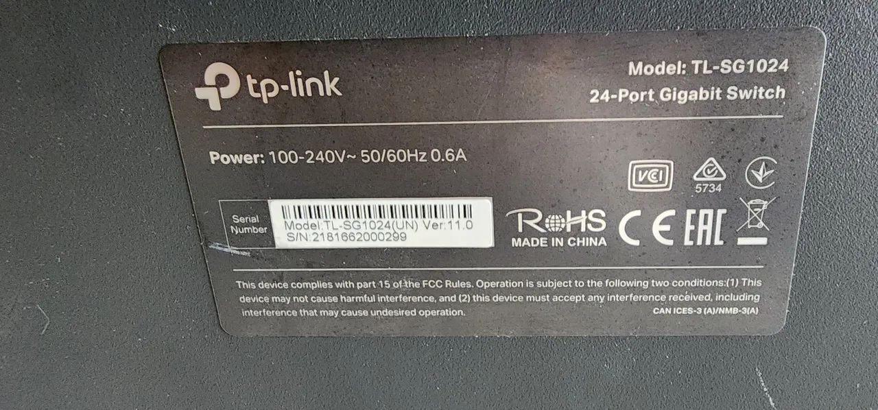 TP-Link Switch 24 Portas Gigabit Rack 19 - Usado - Foto 3