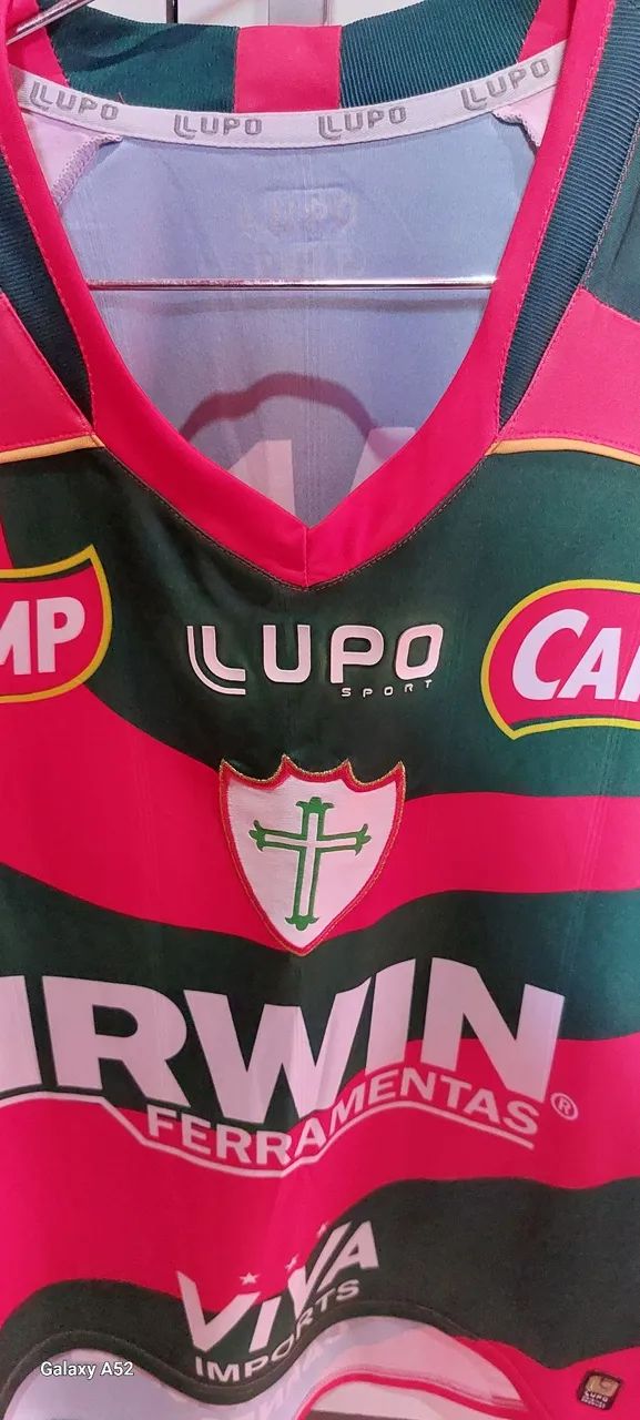 Camisa de Futebol do( PORTUGUESA)Lupo Sport - Tamanho M. (Nova) - Foto 3