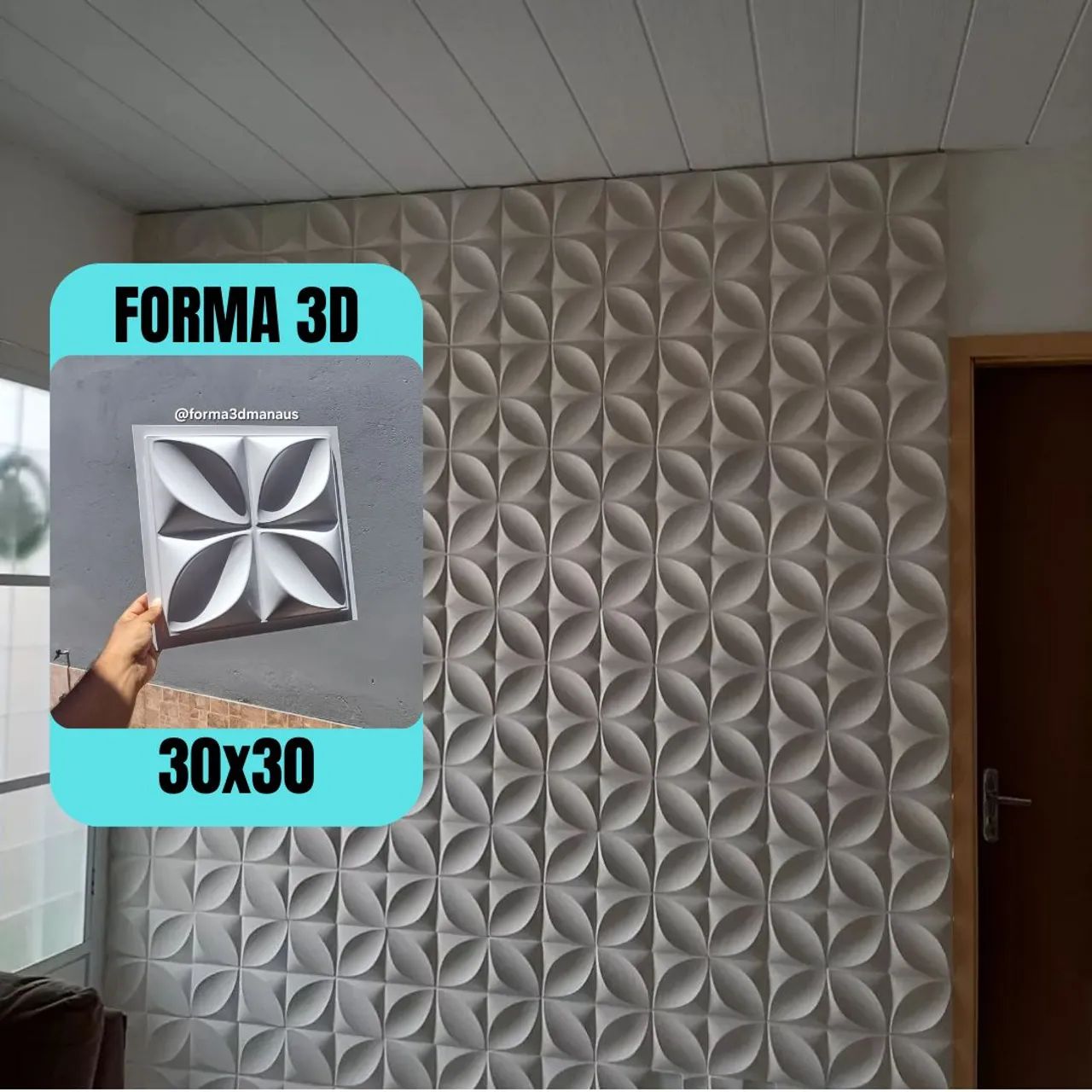 Forma 3d Para gesso 3d