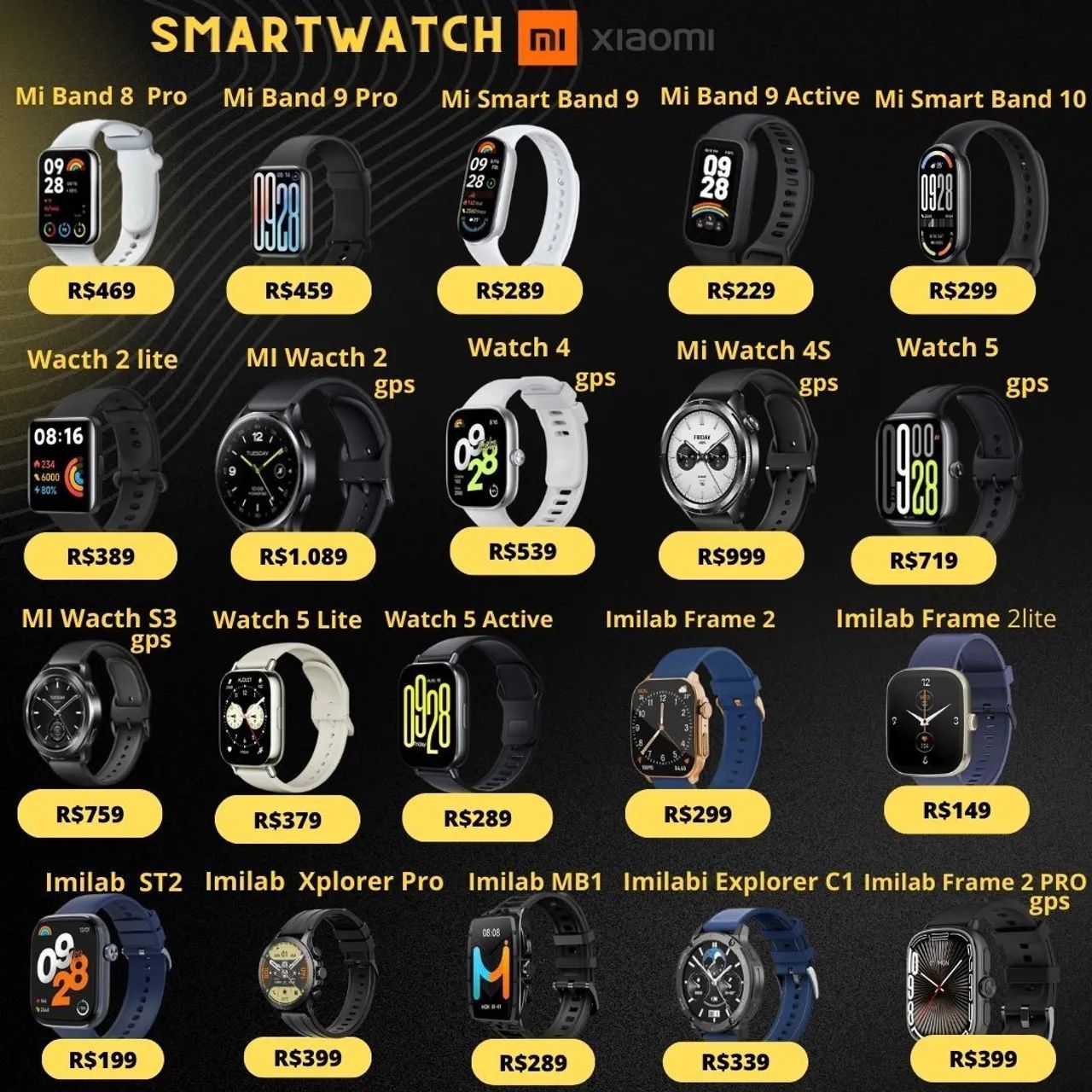 Smartwatch Xiaomi Aparti de R$189, linha completa  - Foto 4