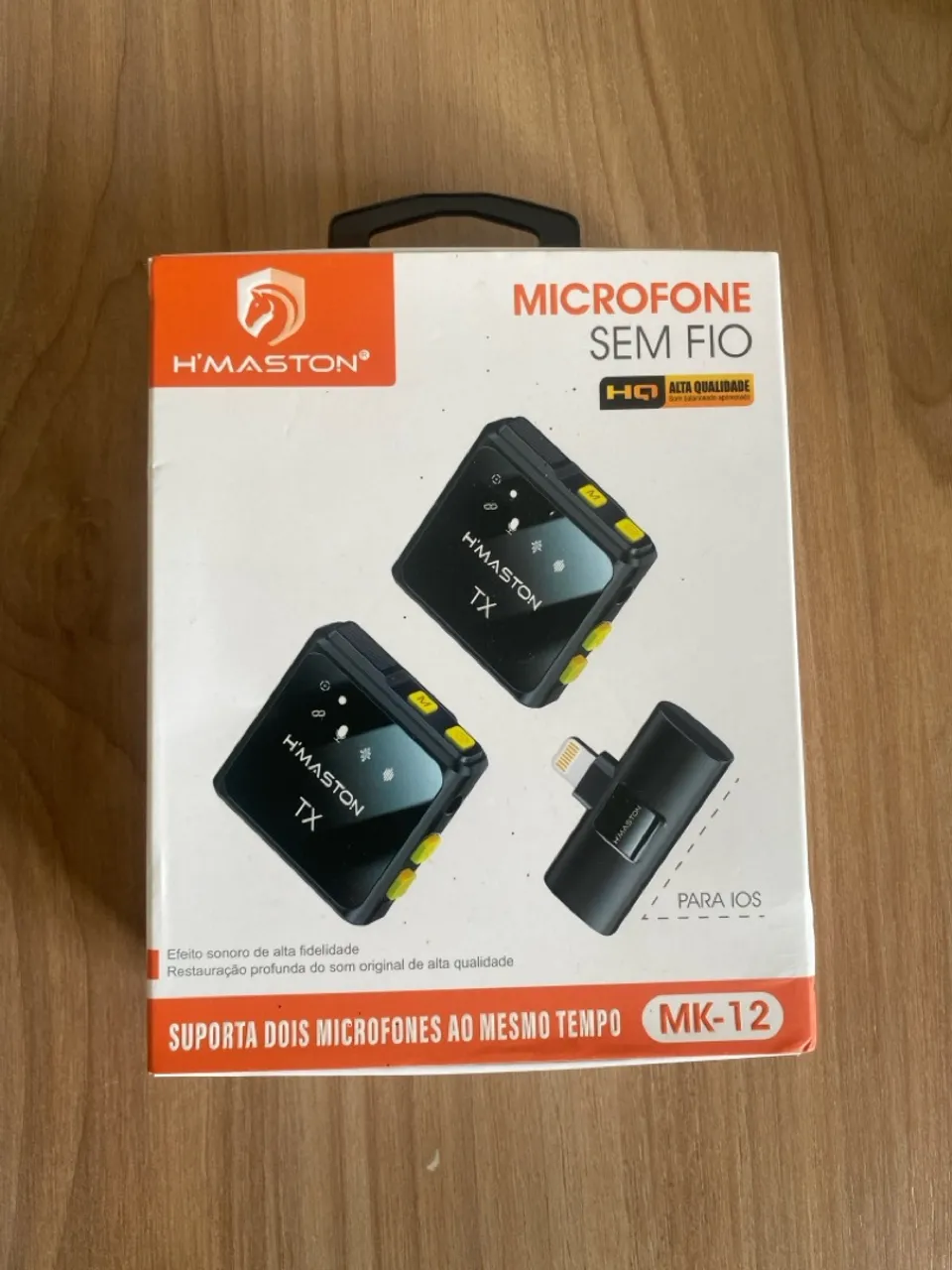 Microfone De Lapela Sem Fio Entrada Lighting iPhone