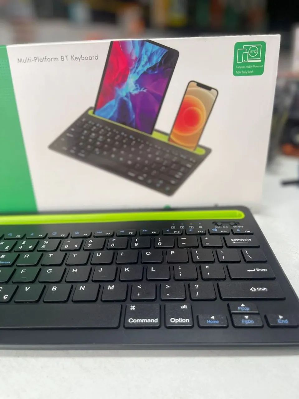 Teclado Bluetooth recarregável multifuncional Android Ios e windows - Foto 3