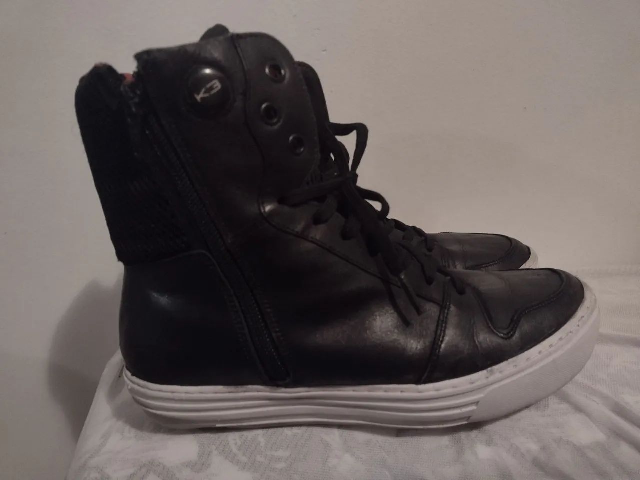 Tênis K3 Preto - Couro e Conforto