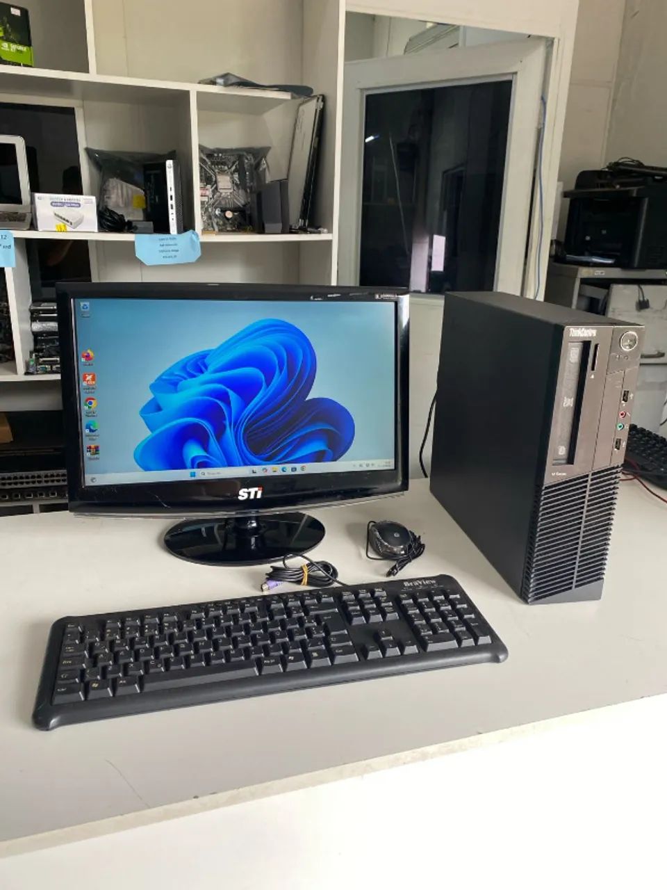 computador completo lenovo core i5 3ªger/8gb mem /320gb hd+ssd 120gb/tela 19  garantia nf - Foto 4