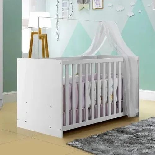 Berço Branco 100% MDF - Receba Agora