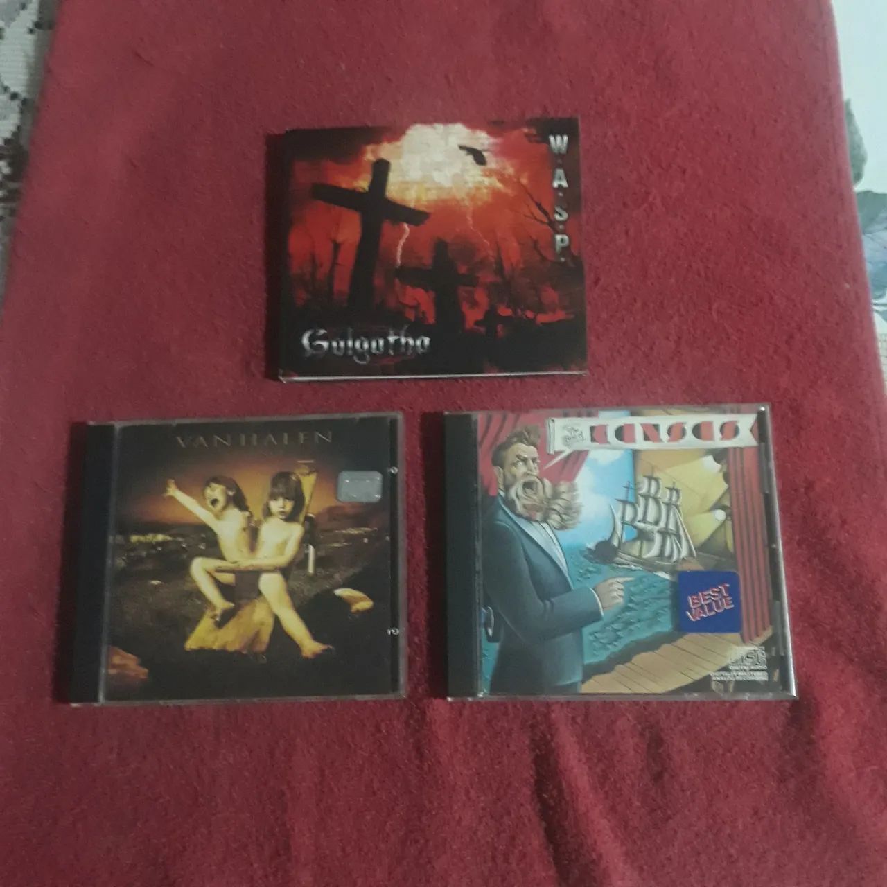 Lote CDs: Van Halen, W.A.S.P. e Kansas (Rock Internacional)