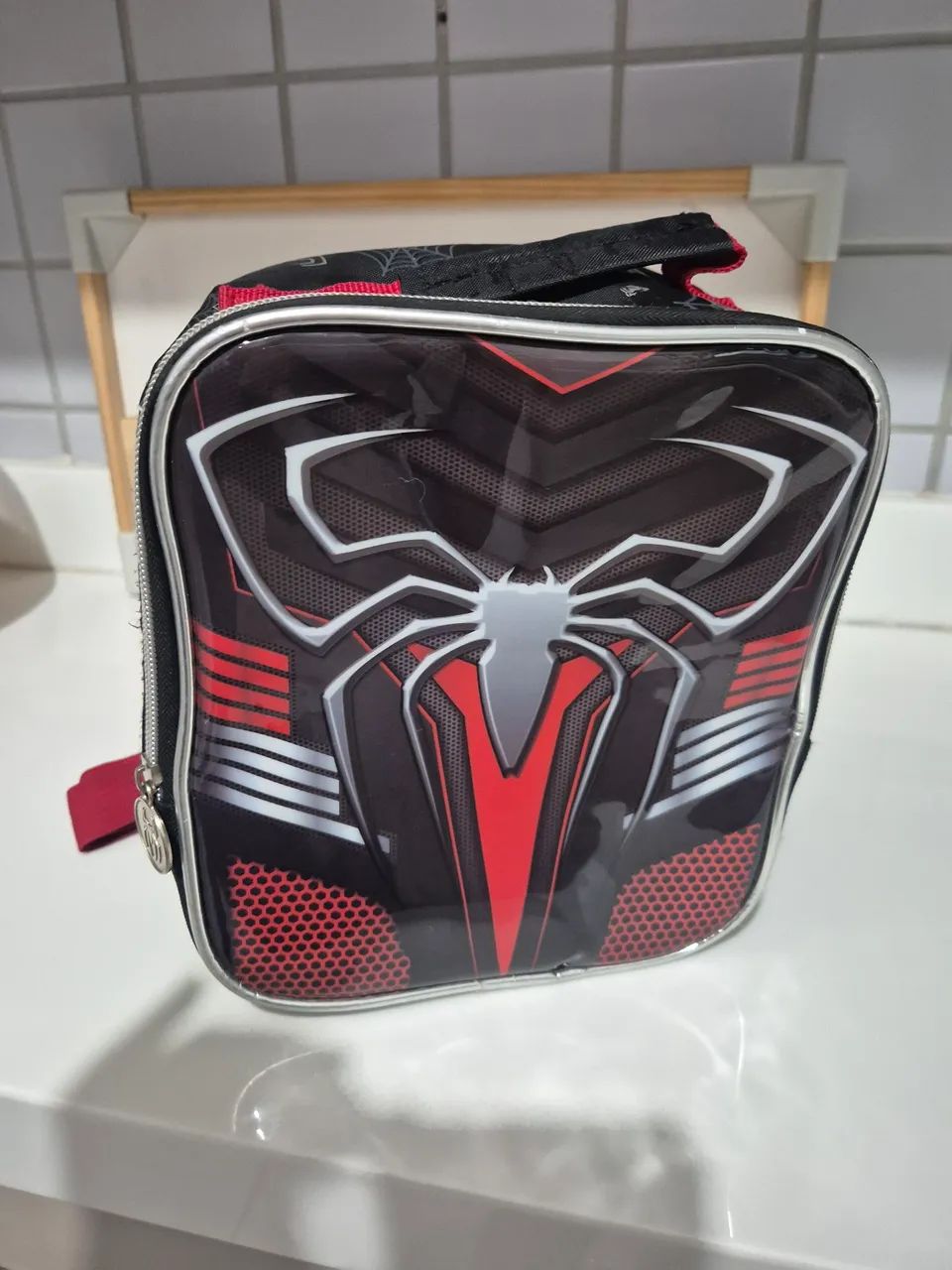 Mochila, estojo e mala do homem aranha  - Foto 4