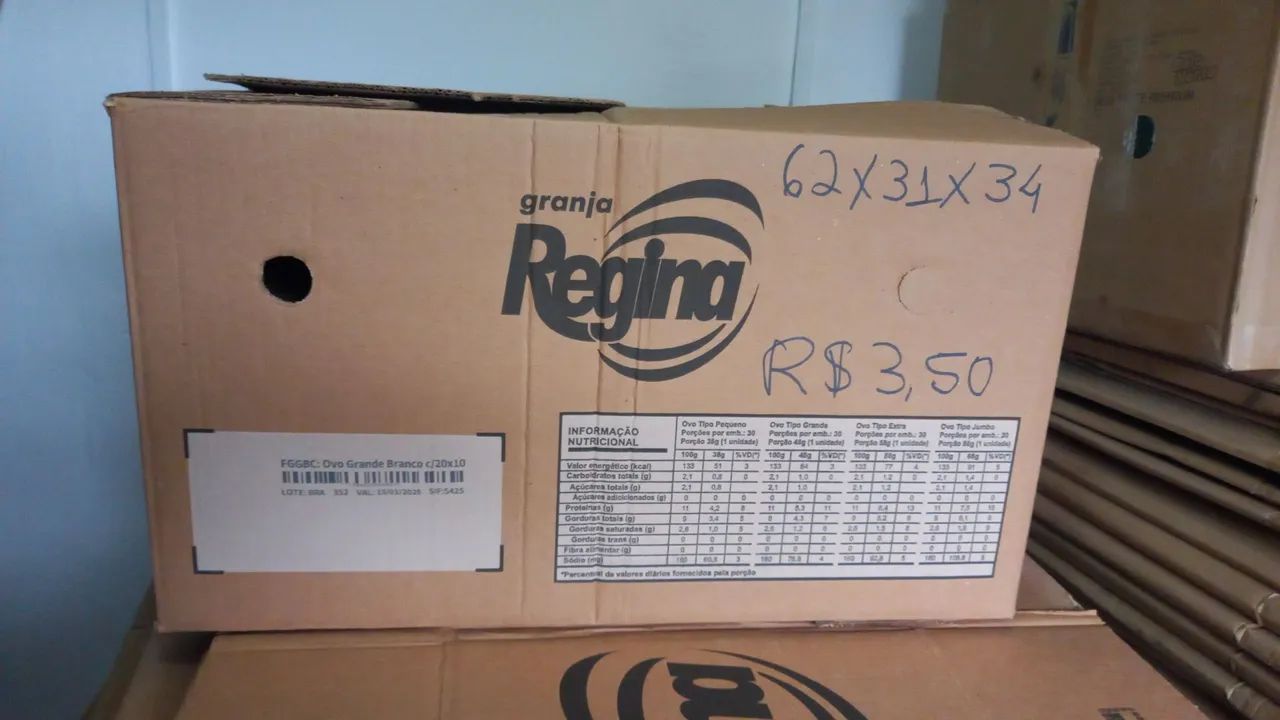 Caixa de papelao para mudanças 62x31x34 