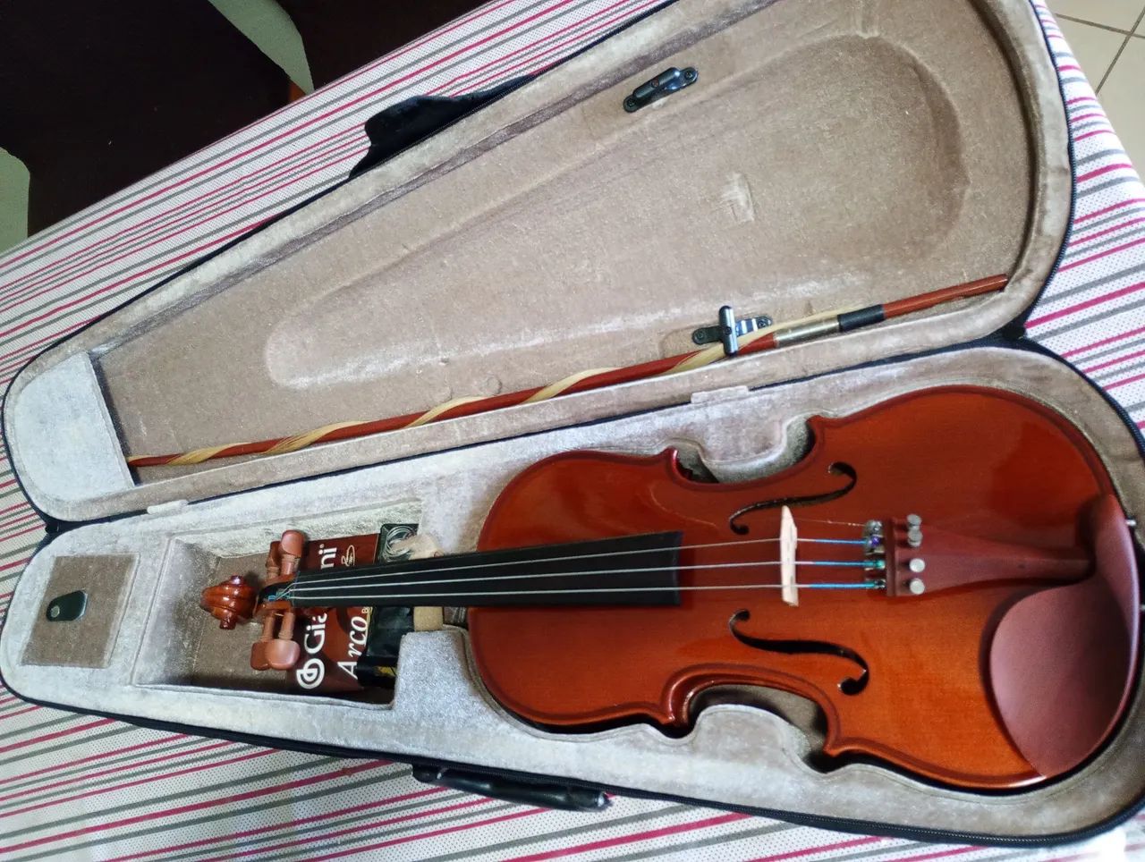 Violino Eagle 4/4 modelo VE441 com Case e espaleira  - Foto 3