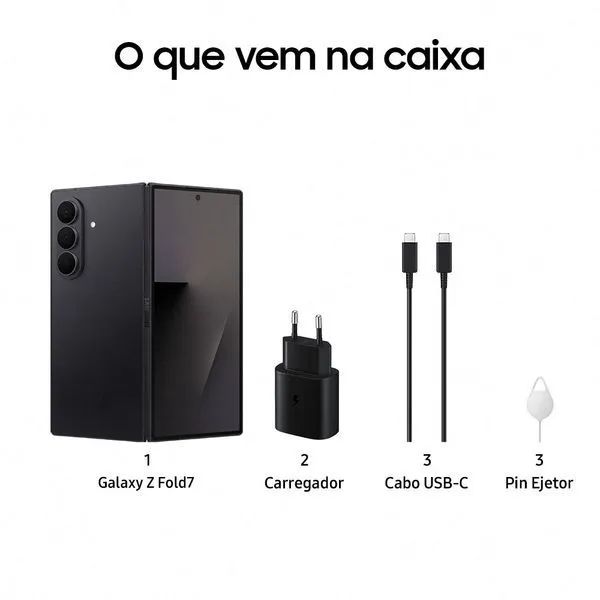 Samsung Galaxy Z Fold7 1TB lacrado com NF e garantia. - Celulares