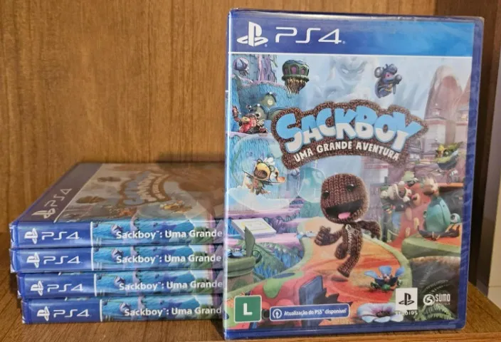 sackboy uma grande aventura ps4 novo lacrado aceito cartao e analiso trocas