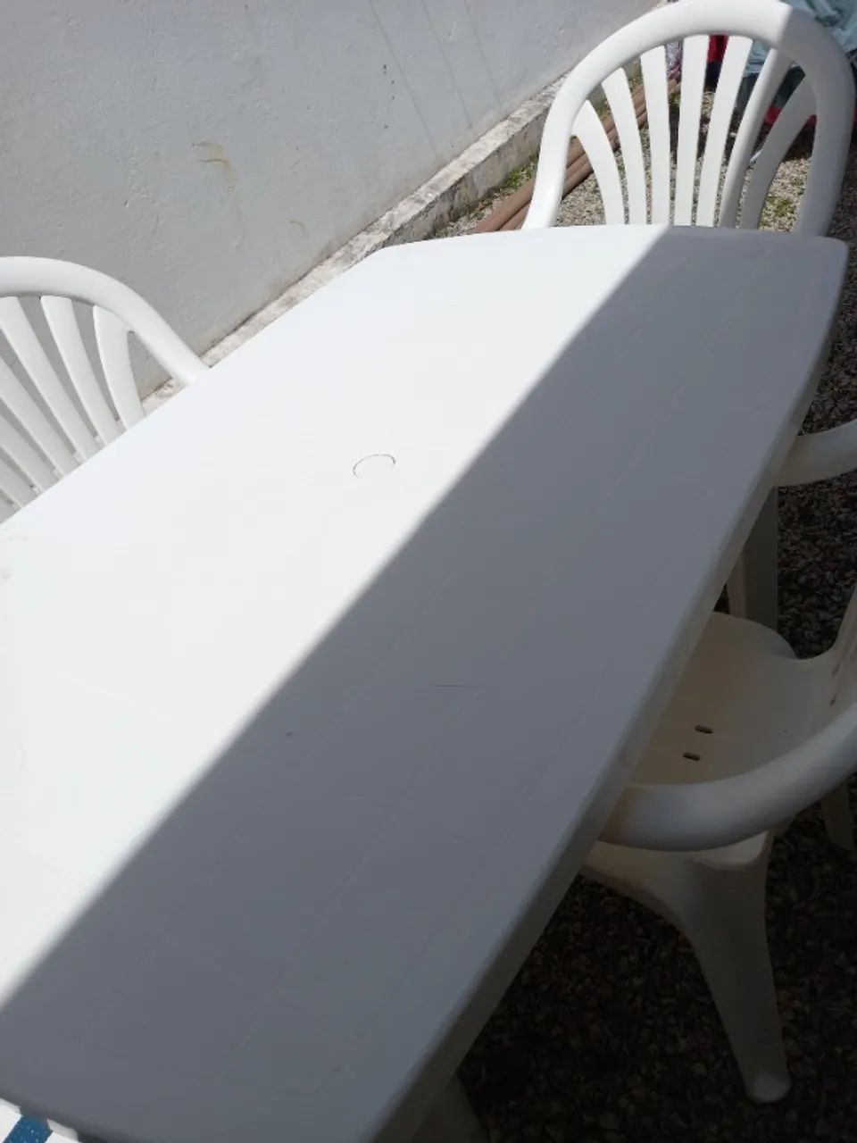 Mesa retangular com 4 cadeiras ótimo estado64842834689025124