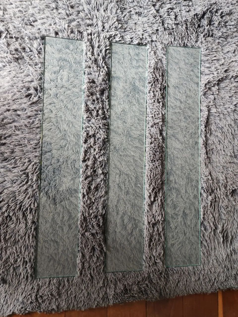 prateleiras de vidro retangular