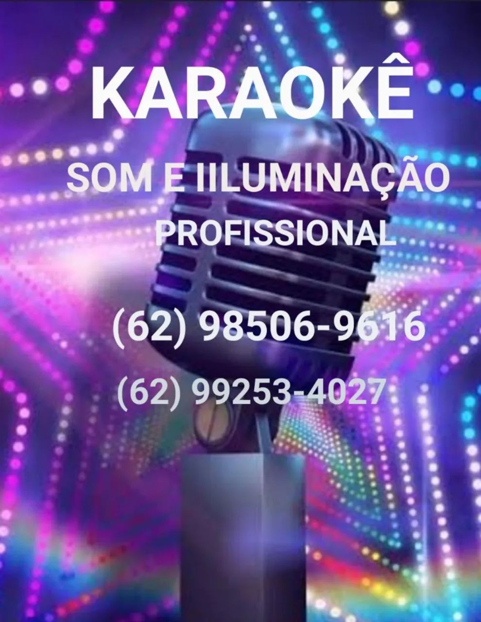 LOCAÇÃO DE KARAOKÊ - SOM E LUZ 