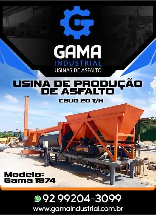 Usina de asfalto CBUQ  - Foto 2