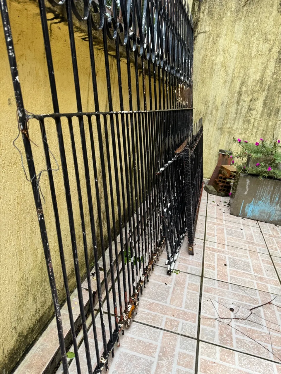 Portão com Grade de ferro para área externa