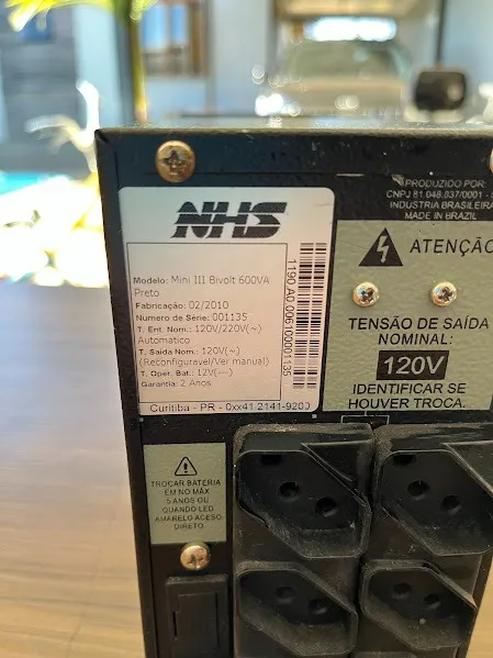 Nobreak NHS Mini III 600VA