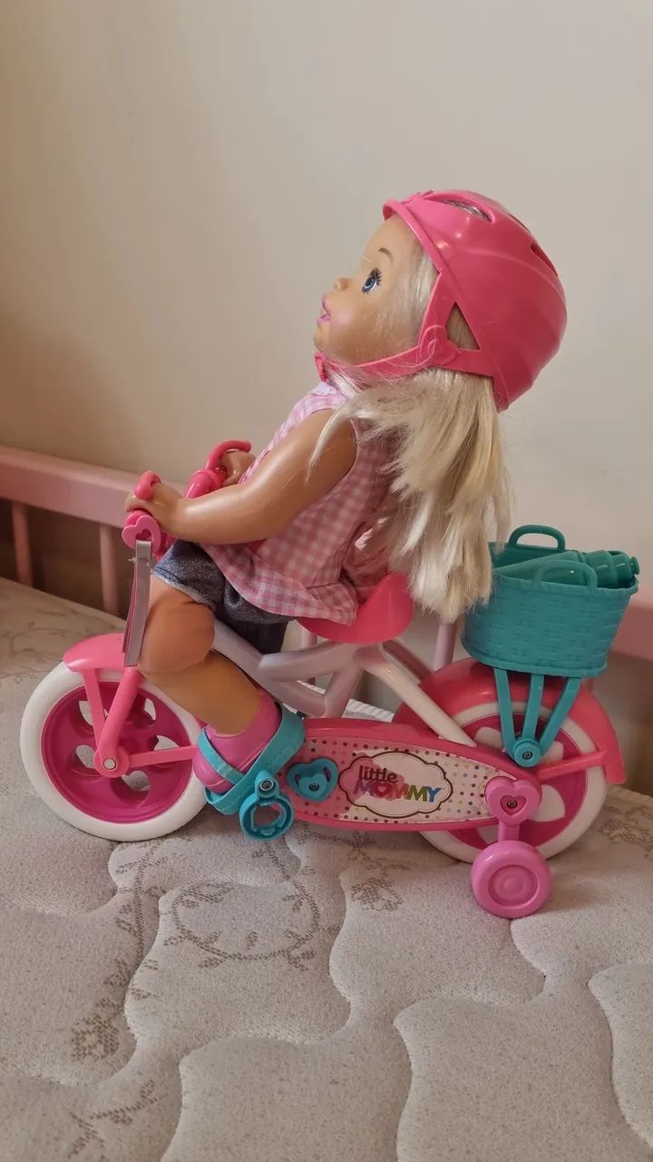 Boneca Bebê Little Mommy com Bicicleta