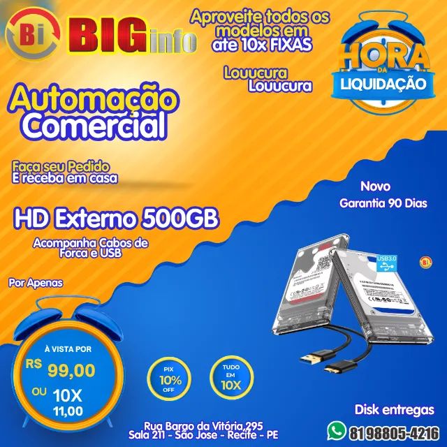 Hd Externo 500 Gb Usb 3.0 Slim Portátil Para Ps3 Ps4 Xbox Notebook Pc Tv