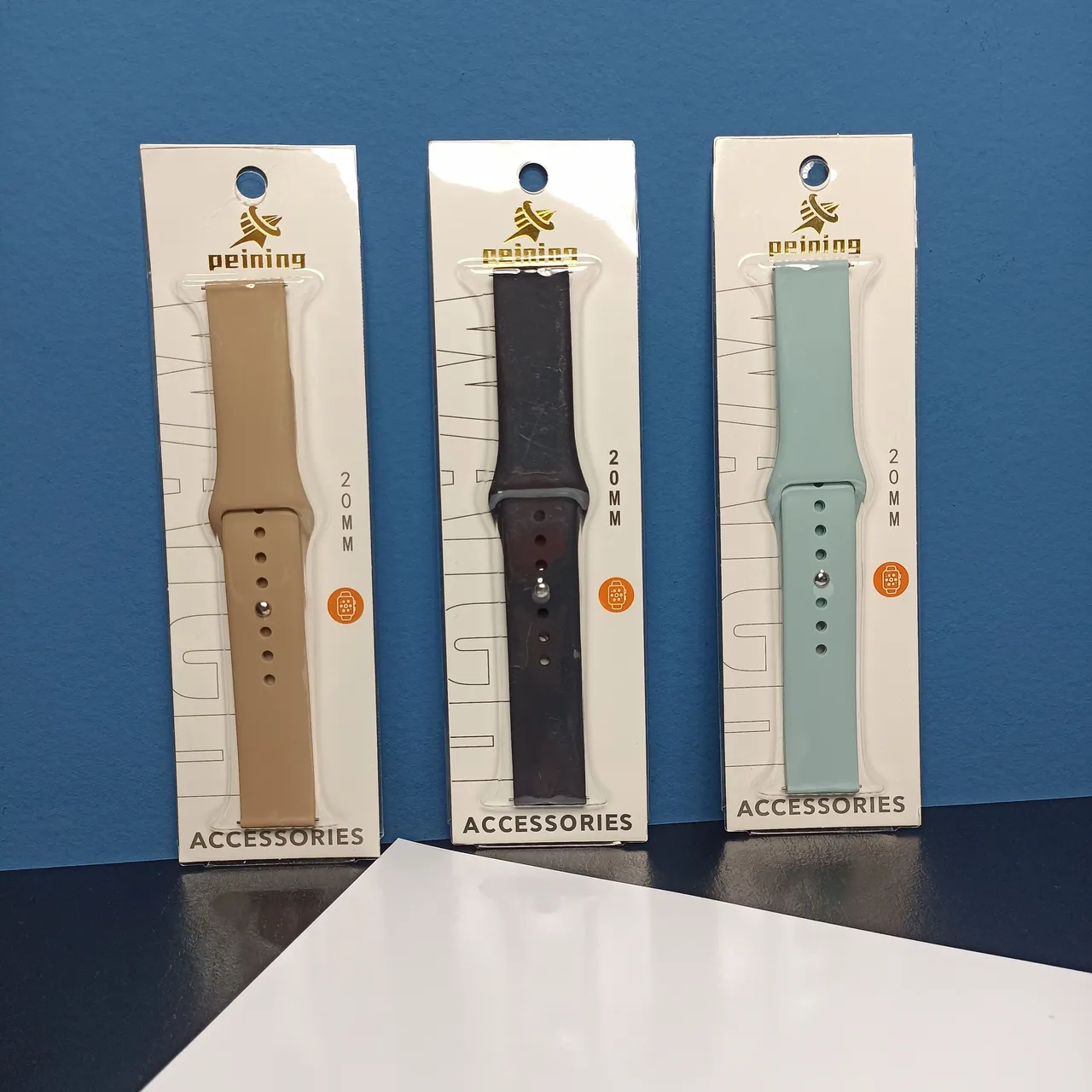 Pulseiras de Silicone para Smartwatch 20mm - 3 Cores